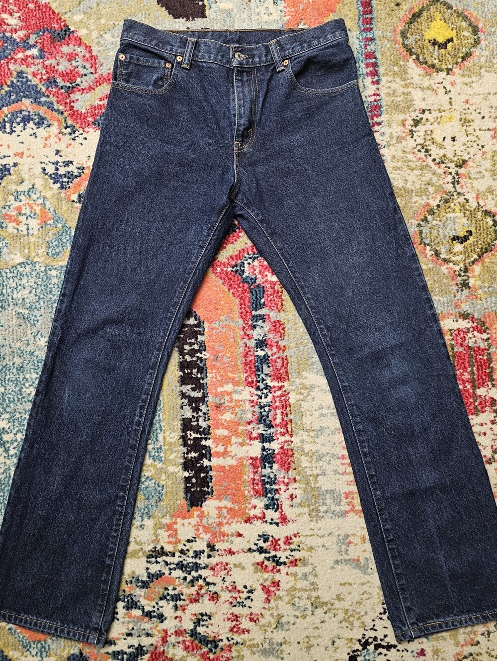 Levis 517 Bootcut Jeans Men 31x32 Blue Dark Cowboy Western Ranch Rodeo Casual